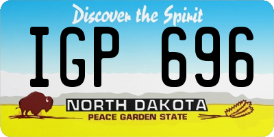 ND license plate IGP696