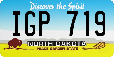 ND license plate IGP719