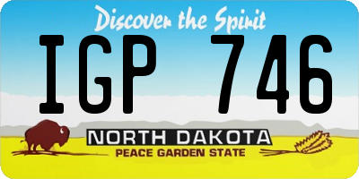 ND license plate IGP746