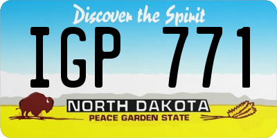 ND license plate IGP771