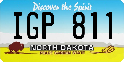 ND license plate IGP811