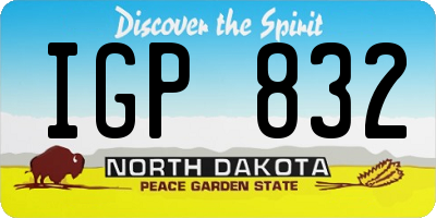 ND license plate IGP832