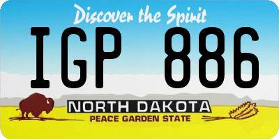 ND license plate IGP886