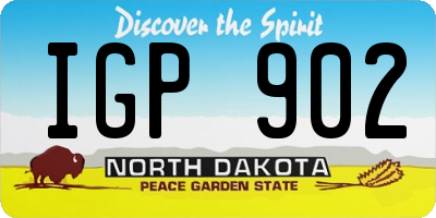 ND license plate IGP902