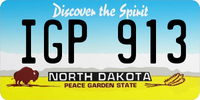 ND license plate IGP913