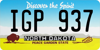ND license plate IGP937