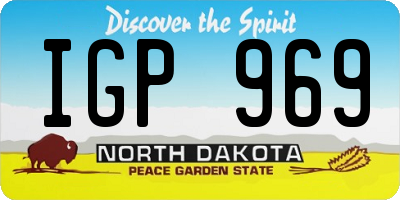 ND license plate IGP969