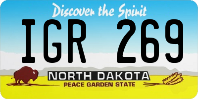 ND license plate IGR269