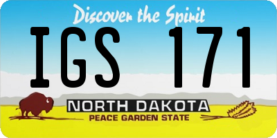ND license plate IGS171