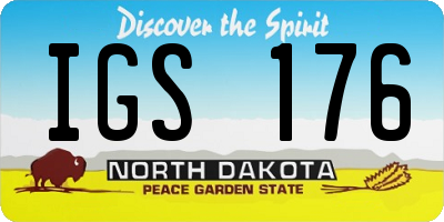 ND license plate IGS176