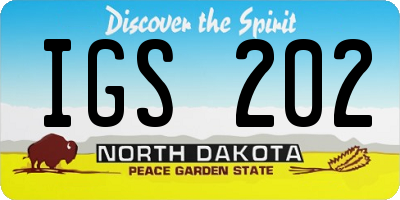 ND license plate IGS202