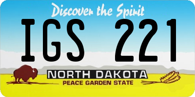 ND license plate IGS221