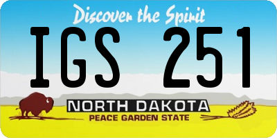 ND license plate IGS251