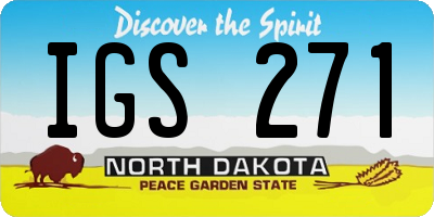 ND license plate IGS271