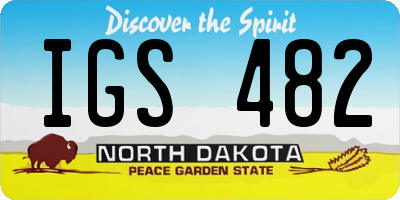 ND license plate IGS482