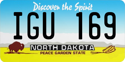 ND license plate IGU169