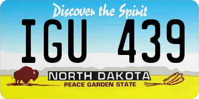 ND license plate IGU439