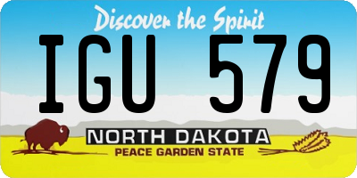 ND license plate IGU579