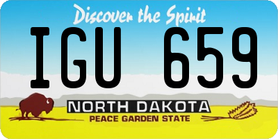 ND license plate IGU659
