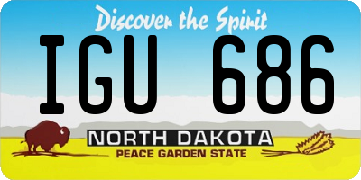ND license plate IGU686