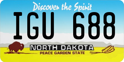 ND license plate IGU688