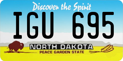 ND license plate IGU695
