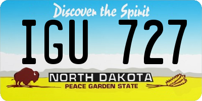 ND license plate IGU727
