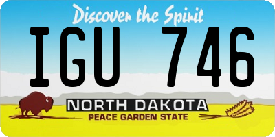 ND license plate IGU746