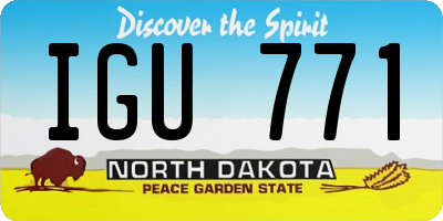 ND license plate IGU771