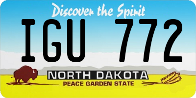 ND license plate IGU772