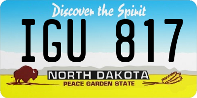 ND license plate IGU817