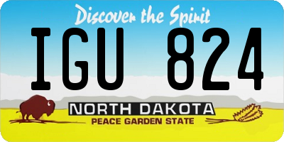 ND license plate IGU824