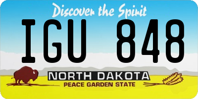 ND license plate IGU848