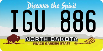 ND license plate IGU886