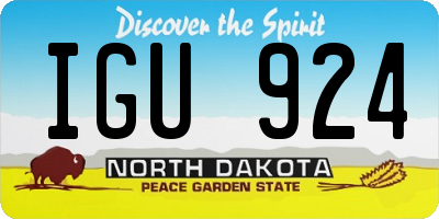 ND license plate IGU924