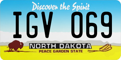 ND license plate IGV069
