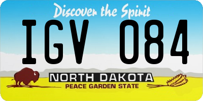 ND license plate IGV084