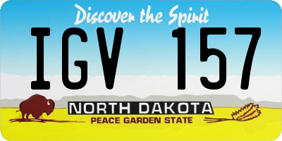 ND license plate IGV157