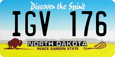 ND license plate IGV176