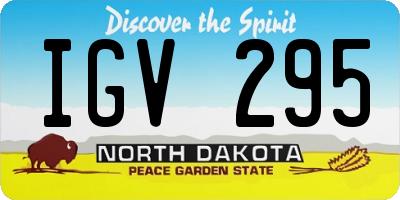 ND license plate IGV295
