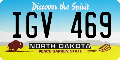 ND license plate IGV469