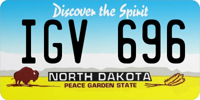 ND license plate IGV696