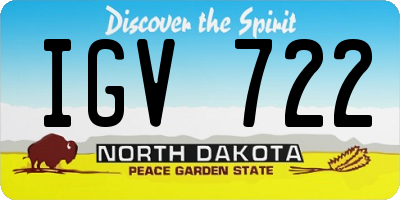 ND license plate IGV722