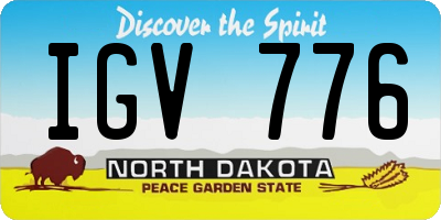 ND license plate IGV776