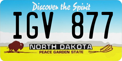 ND license plate IGV877