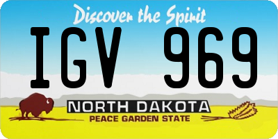 ND license plate IGV969