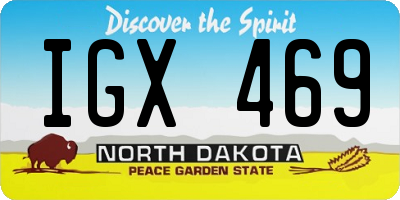 ND license plate IGX469