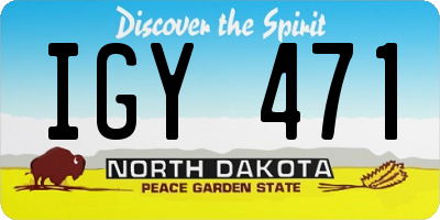 ND license plate IGY471