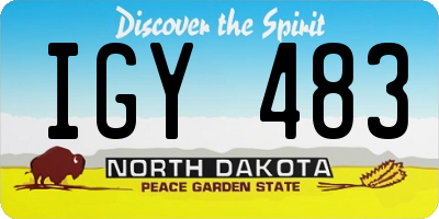 ND license plate IGY483