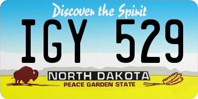 ND license plate IGY529